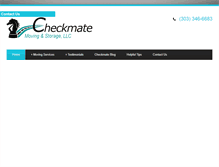 Tablet Screenshot of checkmatemoving.com